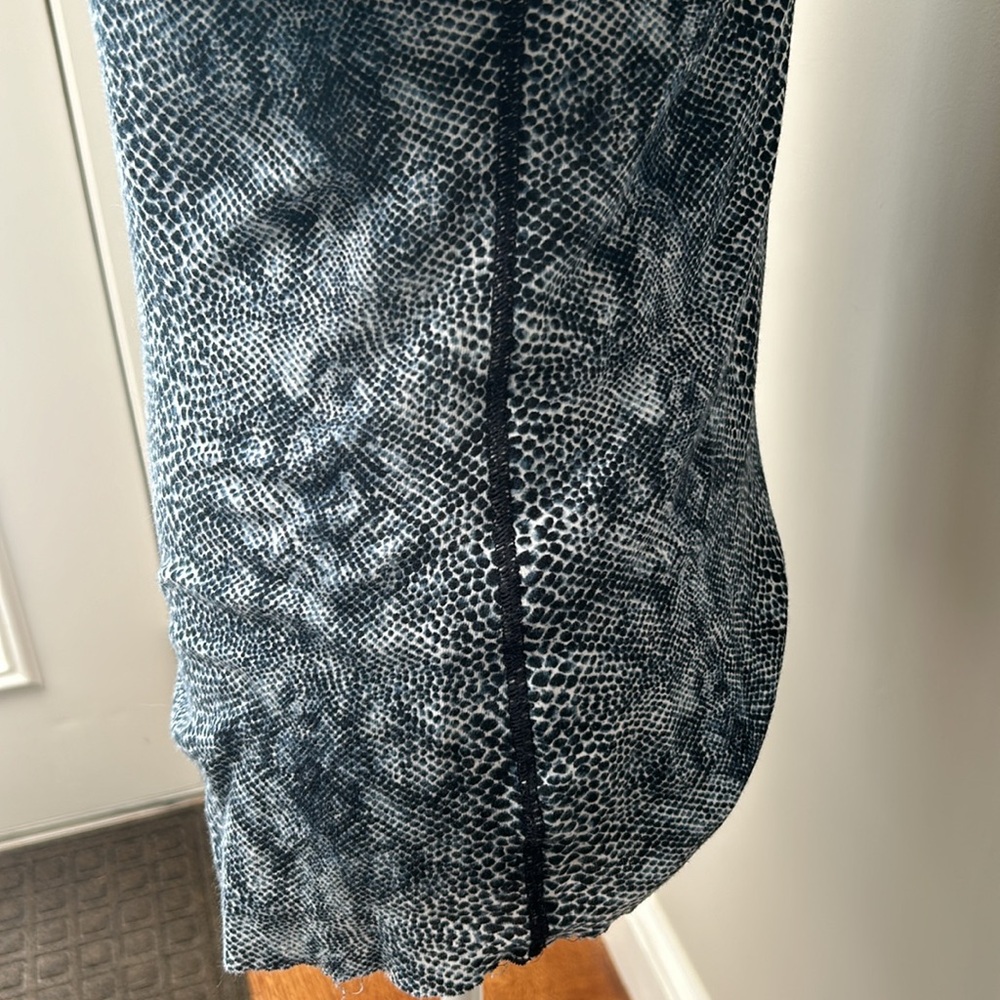 Tory Burch light weight snake skin patterned long sleeve top. - Picture 5 of 5